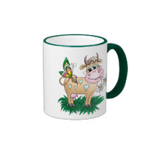 Cute Cow & Butterfly Mugs