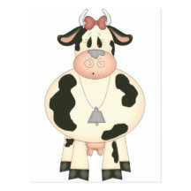 Cute Cow Post Card