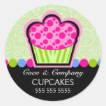 Cute Cupcake Bakery Stickers