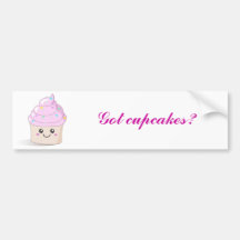 Cute Cupcake Bumper Stickers