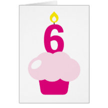 Cute Cupcake with Birthday Candle Cards