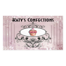 Cute Cupcakes: Confections Fancy Desserts Pastries Business Card Template