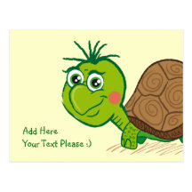 Cute Cute Turtle - postcard