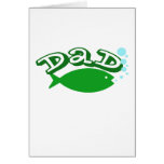 Cute, "Dad" with Fish Cards