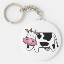 Cute Dairy Cow Key Chains
