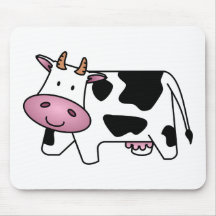 Cute Dairy Cow Mouse Pad