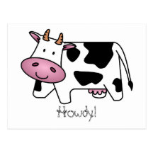 Cute Dairy Cow Postcards