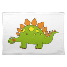 Cute dinosaur - stegosaurus place mats