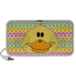 cute ducky duckie duck face and crazy background PC speakers