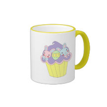 Cute Easter Bunnies Cupcake Mugs