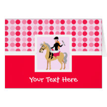 Cute Equestrian Girl. Cards