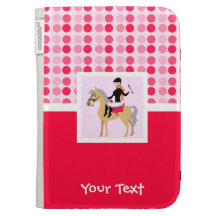 Cute Equestrian Girl. Case For The Kindle