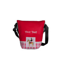 Cute Equestrian Girl. Courier Bag