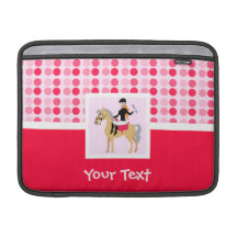 Cute Equestrian Girl. MacBook Air Sleeves