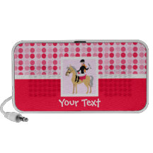Cute Equestrian Girl. PC Speakers