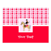 Cute Equestrian Girl. Post Cards