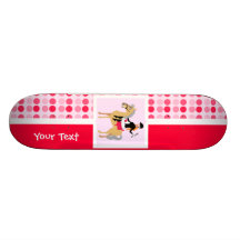 Cute Equestrian Girl. Skate Boards