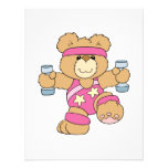 Cute Exercise Fitness bear Invites