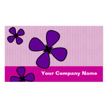 Cute Falling flowers Pink Custom Business Cards business cards