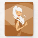 Cute Fashion Girl Mouse Pad
