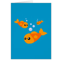 Cute Fish Greeting Cards