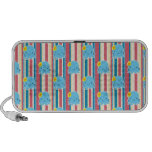 Cute Flower Octopus Stripes Pattern Mp3 Speakers