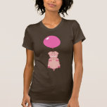 Cute Flying Pig and Balloon T Shirt
