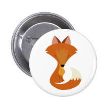Cute Fox Button