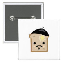 cute french toast button
