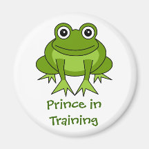 Cute Frog Cartoon - Prince in Training Magnet