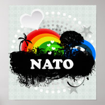 Cute Fruity Nato Print