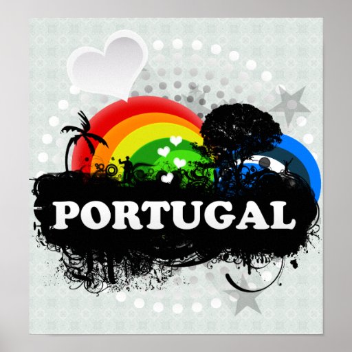 Cute Fruity Portugal Poster