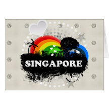 Cute Fruity Singapore Cards