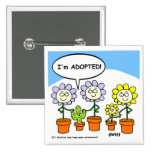 Cute Funny Adoption Cartoon Button