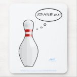Cute Funny Bowler's Computer Mousepad mousepads