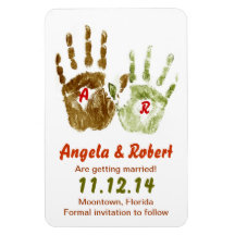 cute funny creative save the date magnet