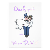 Cute Funny Offbeat Humourous "Save The Date" Invitations