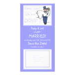 Cute Funny Offbeat Save-The-Date Photo Card