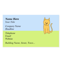 Cute Ginger Cat. Business Cards