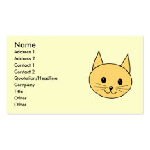 Cute Ginger Cat. Business Cards