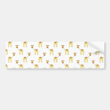 Cute Giraffe Pattern. Bumper Sticker