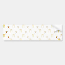 Cute Giraffe Pattern. Bumper Stickers