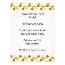 Cute Giraffe Pattern. Cartoon Animals. Invitations