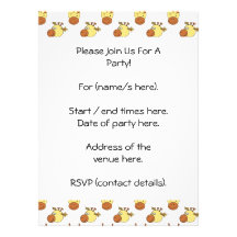 Cute Giraffe Pattern. Custom Invite