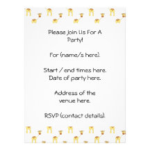 Cute Giraffe Pattern. Custom Invite