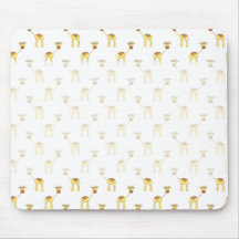 Cute Giraffe Pattern. Mouse Mats
