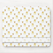 Cute Giraffe Pattern. Mouse Pads