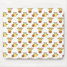 Cute Giraffe Pattern. Mousemats