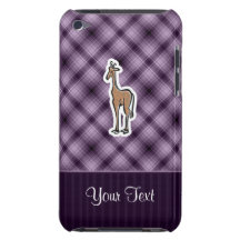 Cute Giraffe; Purple iPod Touch Cases