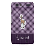 Cute Giraffe; Purple Motorola Droid RAZR Cover